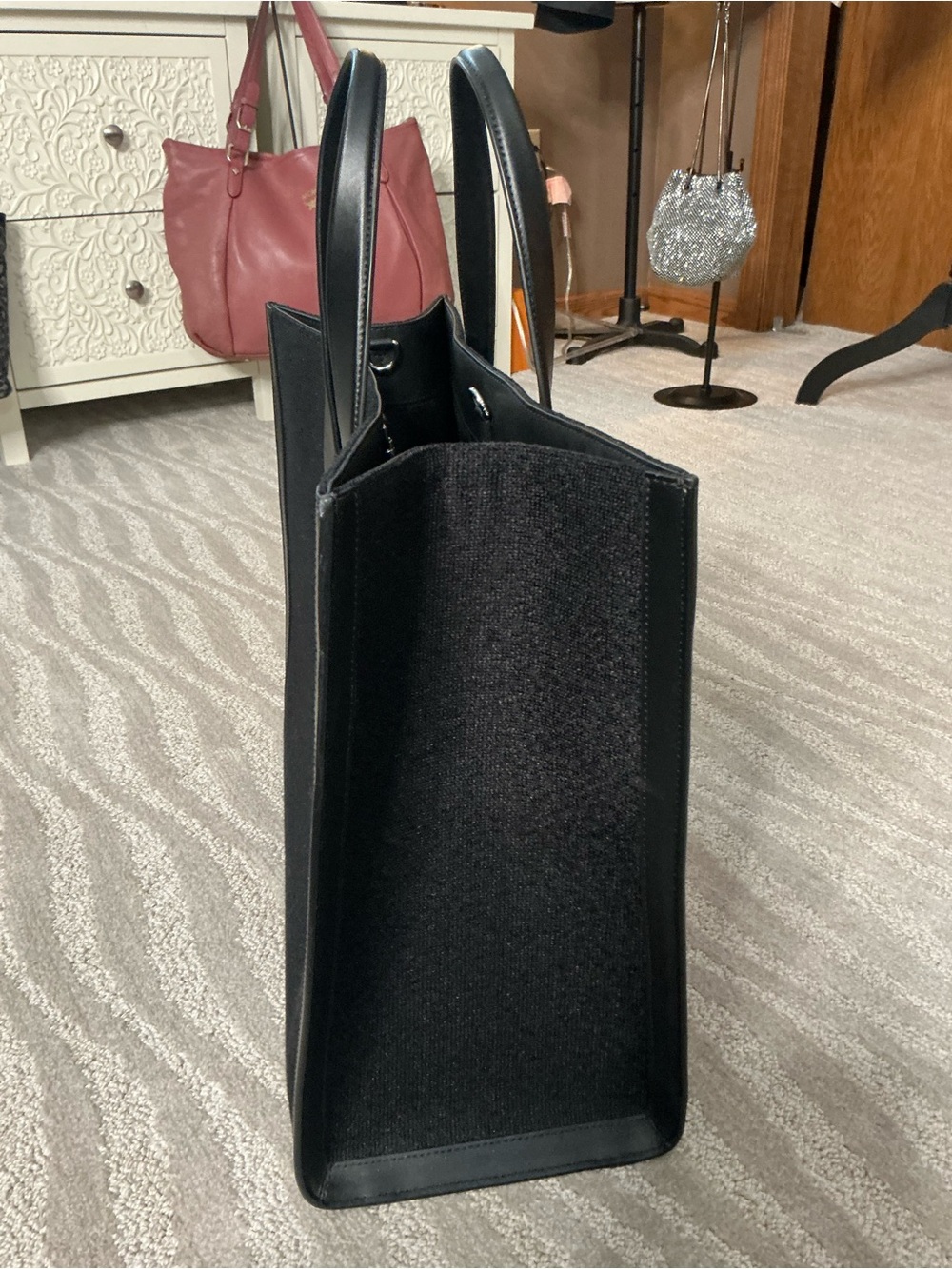 Kate Spade Manhattan Vintage Car Embellished Large Tote Rare - Picture 11 of 11